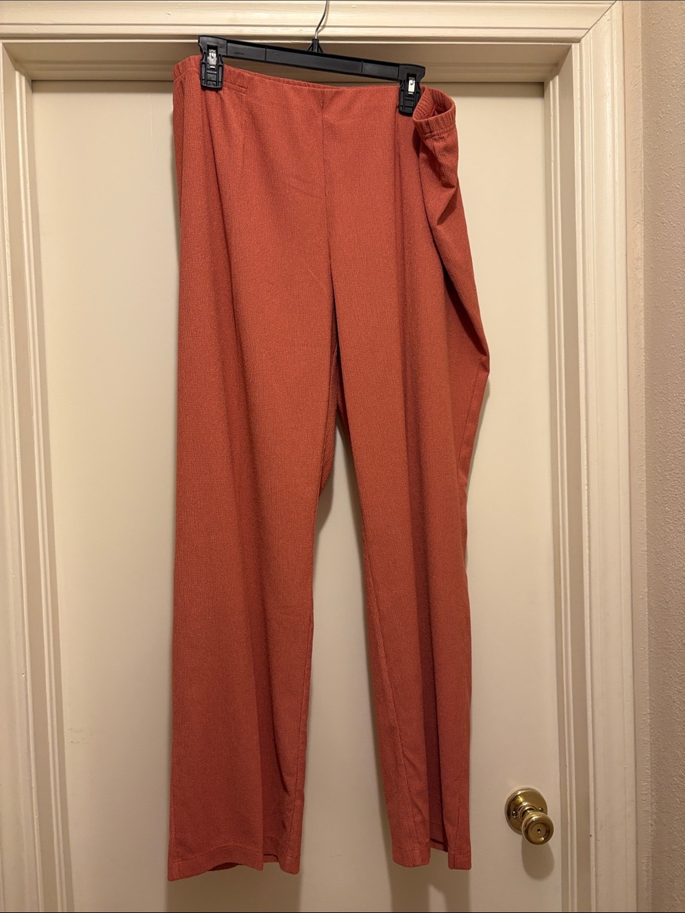 Chico's Rust & White Printed Open-Front Jacket - Picture 2 of 5